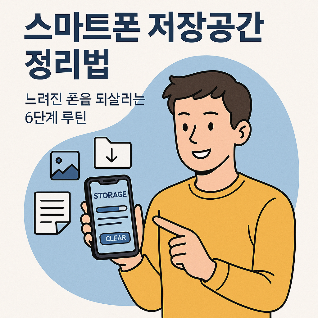 “스마트폰 저장공간 정리법 — 느려진 폰을 되살리는 6단계 루틴”
